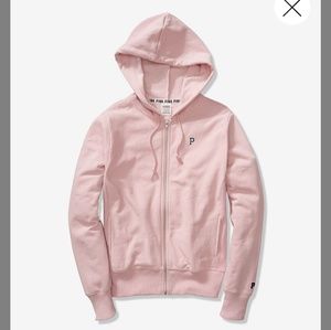 PINK zip up hoodie sweater